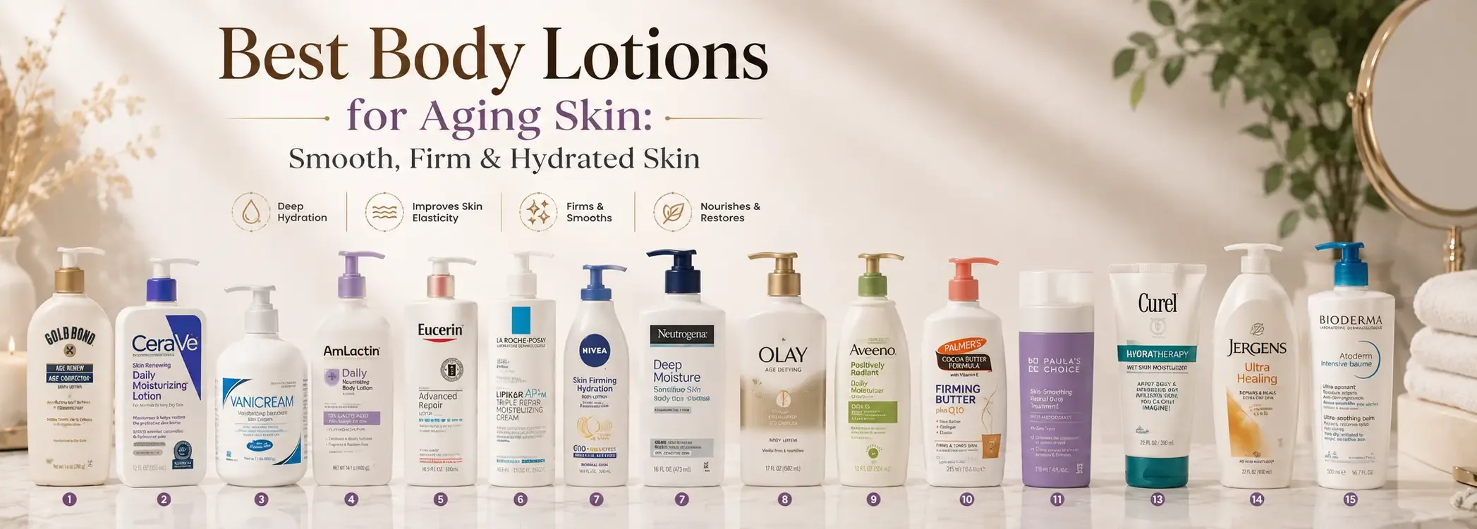 Best Body Lotions for Aging Skin: Smooth, Firm & Hydrated Skin