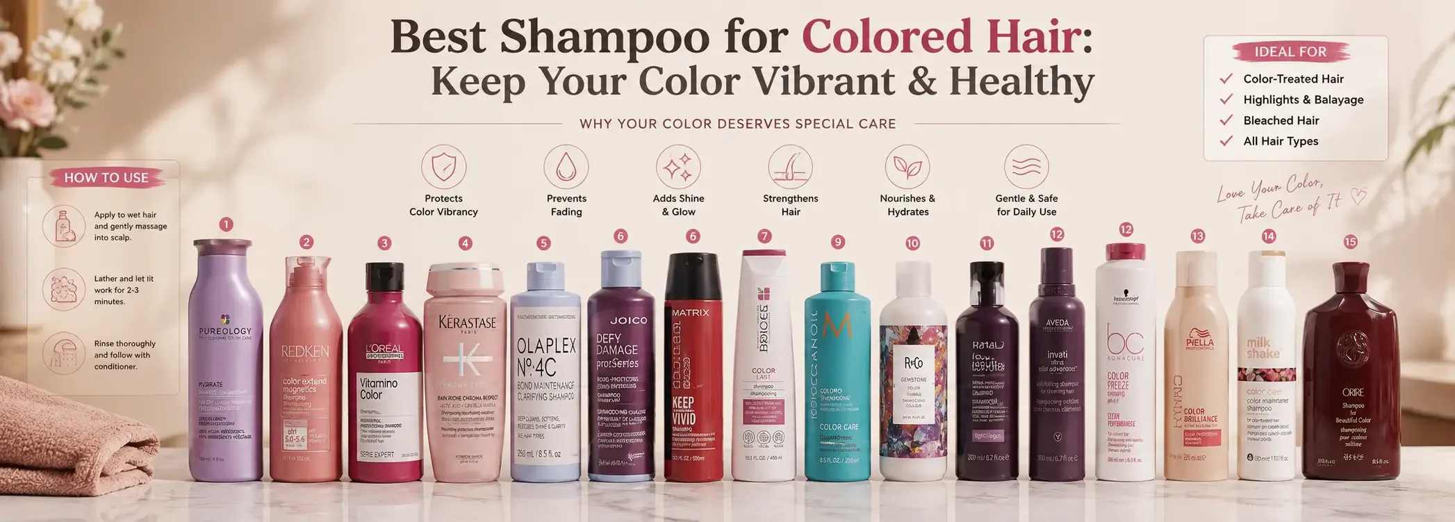 Best Shampoo for Colored Hair: Keep Your Color Vibrant & Healthy