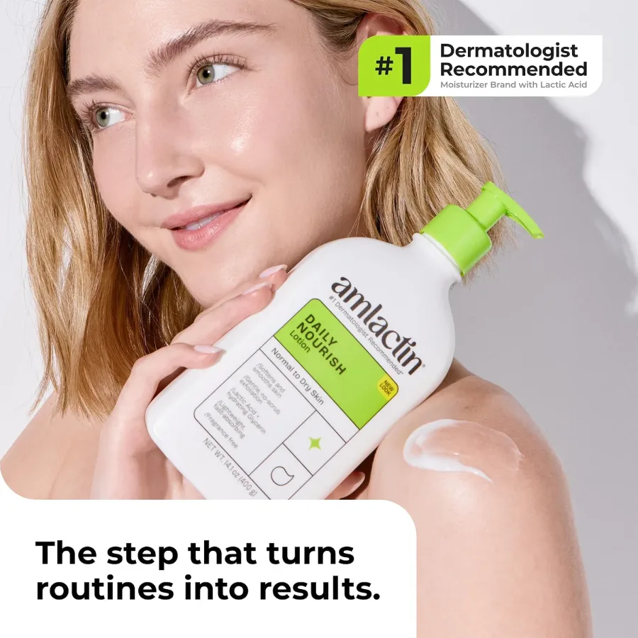 Amlactin Daily Nourish Body Lotion, 12% Lactic Acid — photo 2