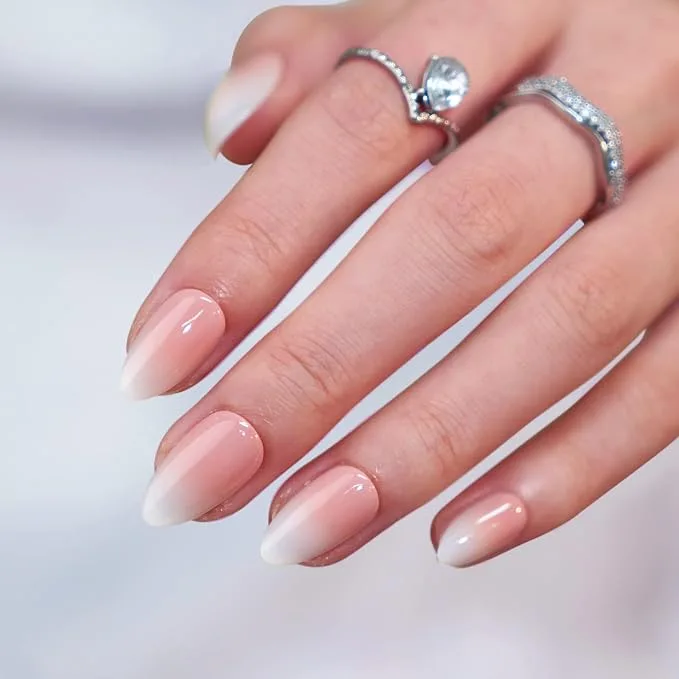 BTArtbox Vanilla Cream Almond Press On Nails — photo 3