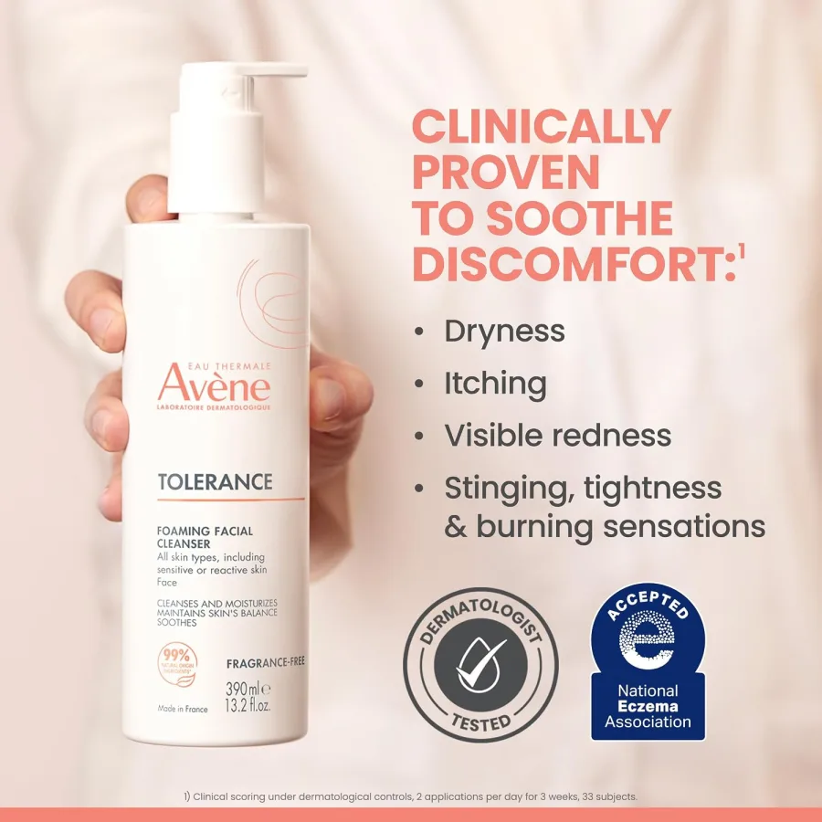 Avène Tolerance Daily Foaming Facial Cleanser — photo 2