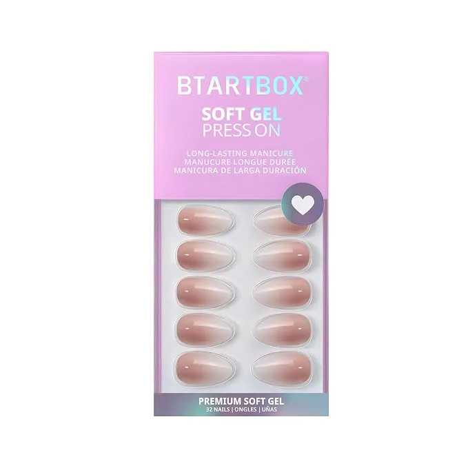 BTArtbox Vanilla Cream Almond Press On Nails