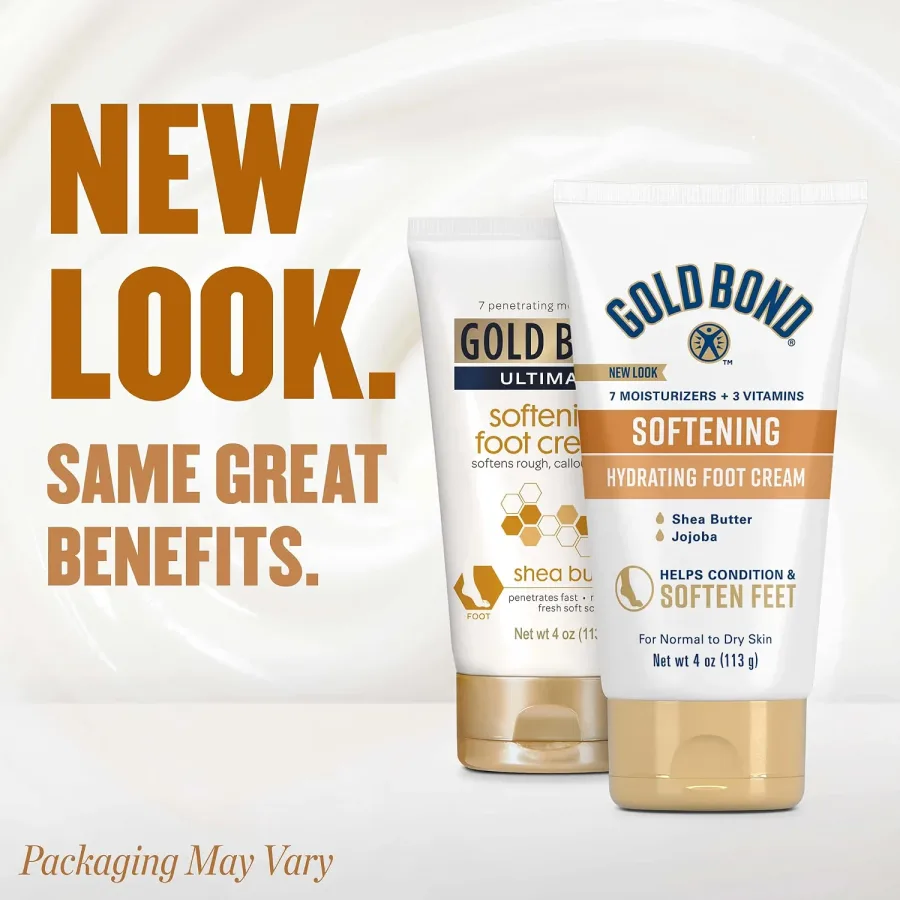Gold Bond Softening Foot Cream with shea butter and jojoba texture