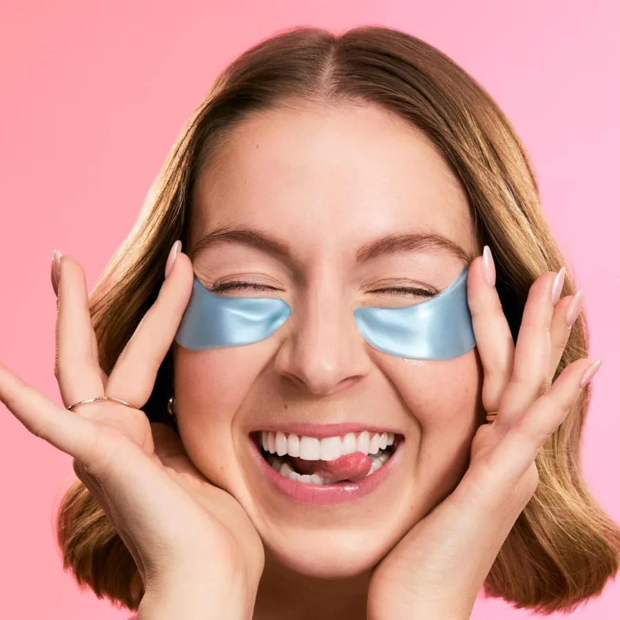 grace & stella Energy Drink Blue Vegan Eye Patches — photo 3
