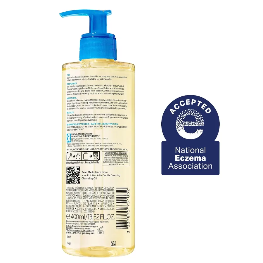 La Roche-Posay Lipikar AP+ Gentle Foaming Cleansing Oil — photo 3