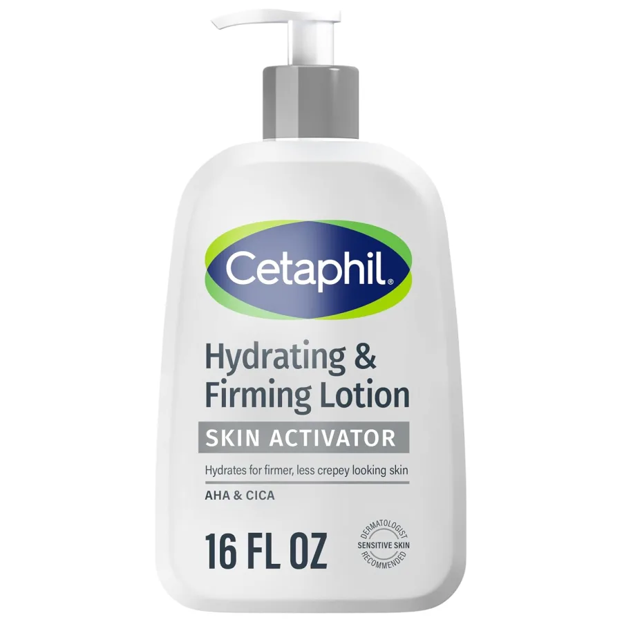 Cetaphil Skin Activator Firming Body Lotion pump bottle for aging skin