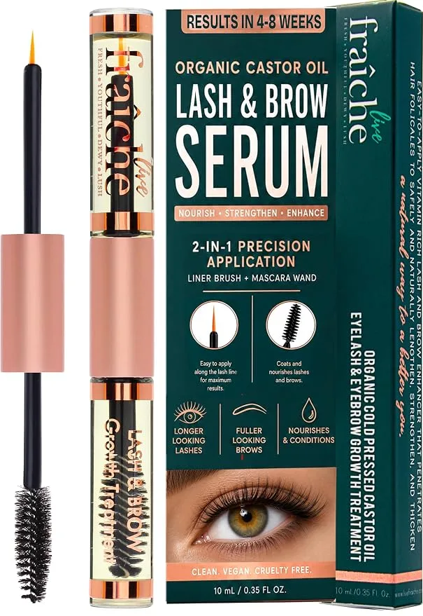 Live Fraiche Organic Castor Oil Lash Serum Review: Does It Really Work?