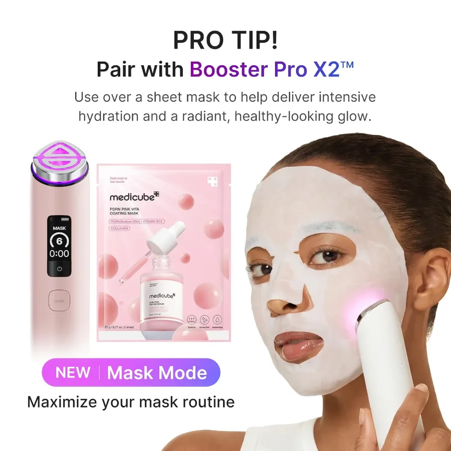 medicube Salmon DNA PDRN Pink Vitamin Coated Sheet Mask — photo 3