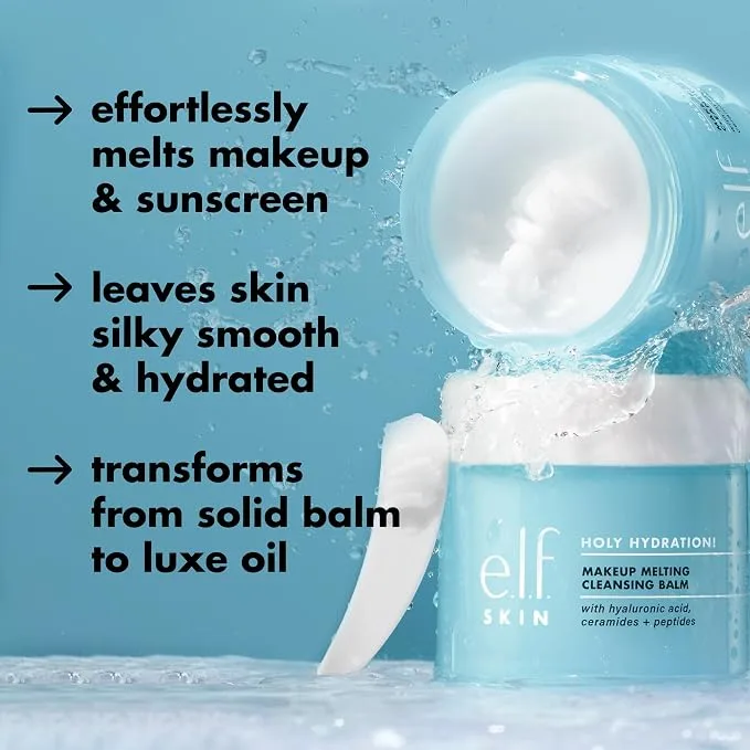 e.l.f. SKIN Holy Hydration! Makeup Melting Cleansing Balm, Face Cleanser & Makeup Remover, — photo 2