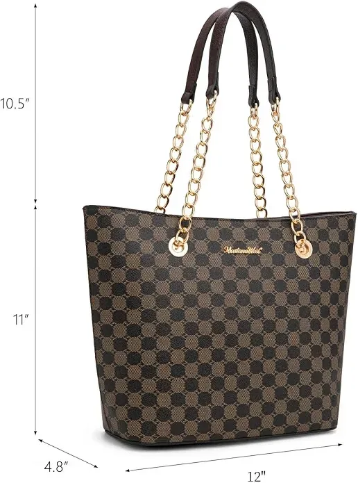 Montana West Tote Bag for Women Chain Top-handle Handbags — photo 2