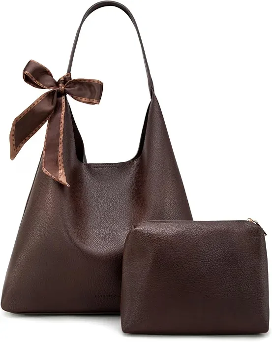 Montana West Slouchy Hobo Bag for Women Shoulder Purses and Handbags with Scarf