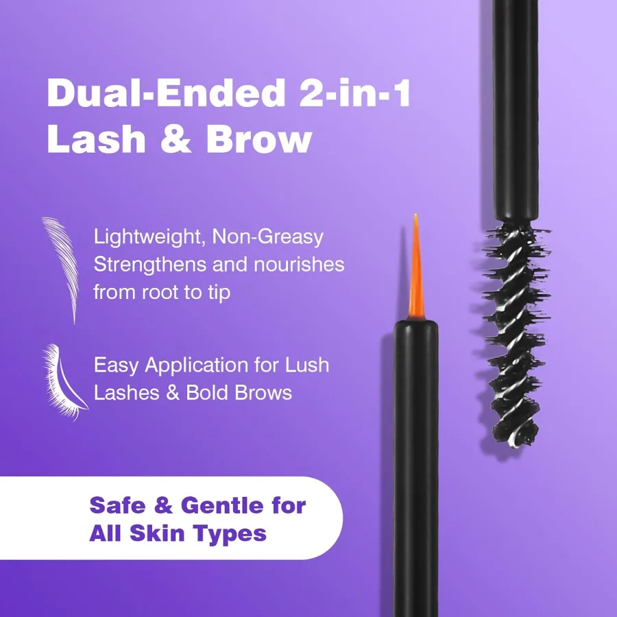 Leidyann Beauty lash and brow serum applied along the lash line as part of a nightly skincare routine