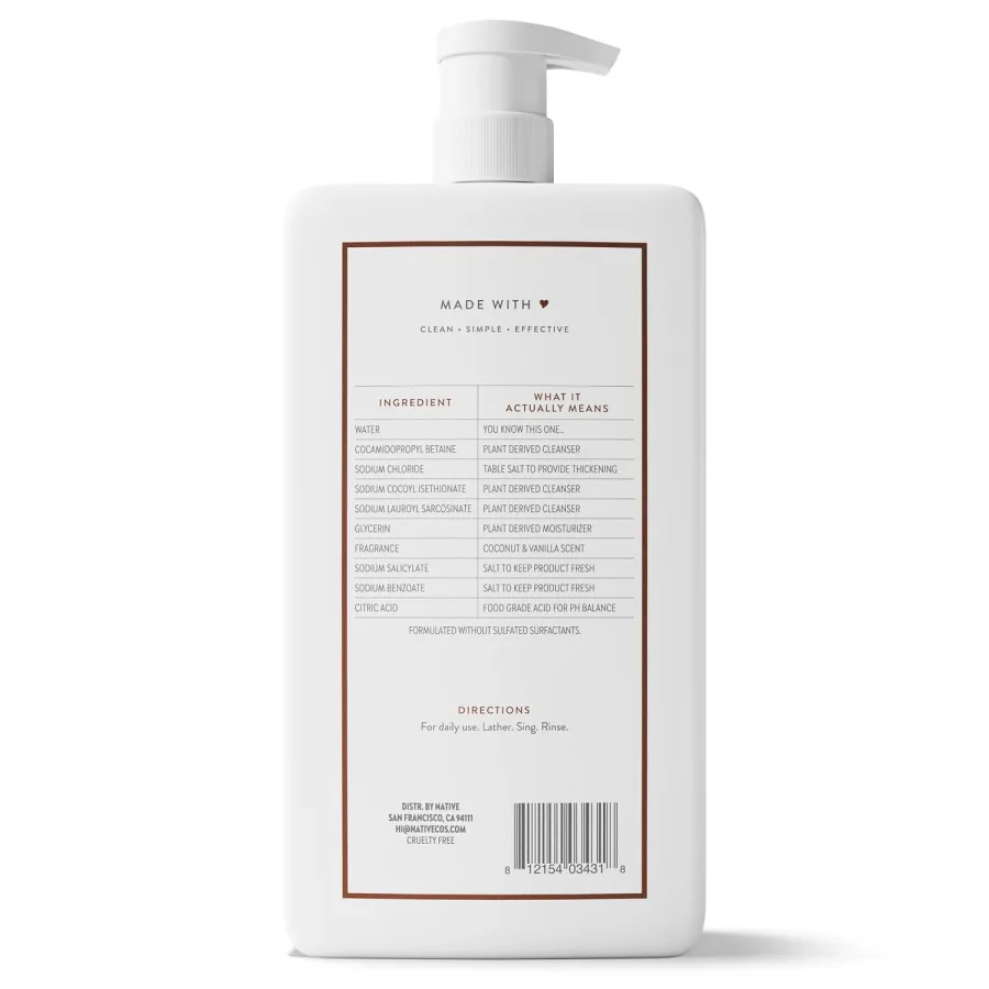 Native Body Wash (Coconut & Vanilla) — photo 3