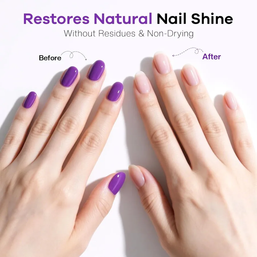 Glamonade acetone nail polish remover for strong polish and gel removal