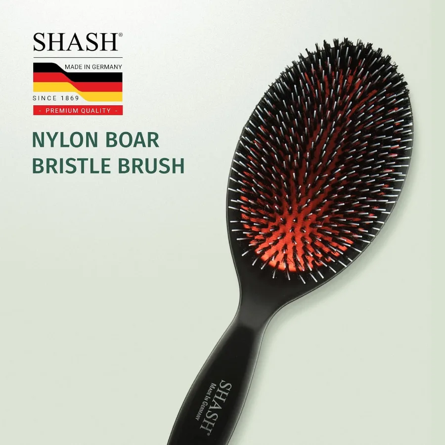 SHASH Nylon & Boar Bristle Hair Brush (Handmade in Germany) — photo 2