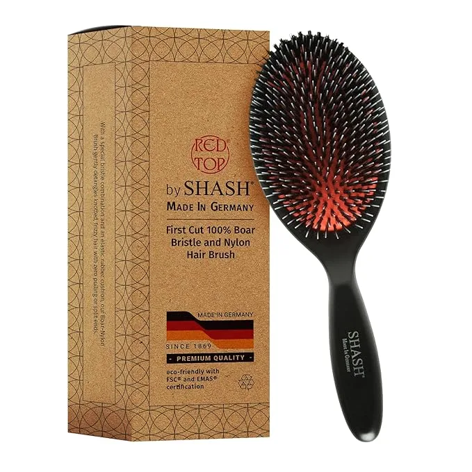SHASH Nylon & Boar Bristle Hair Brush (Handmade in Germany) — photo 3