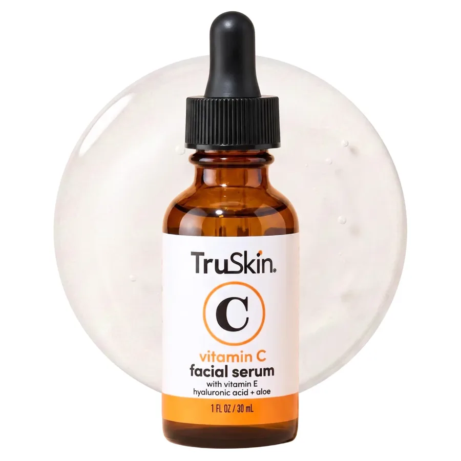 TruSkin Brightening Vitamin C Serum for Face with Hyaluronic Acid and Vitamin E (1 fl oz)