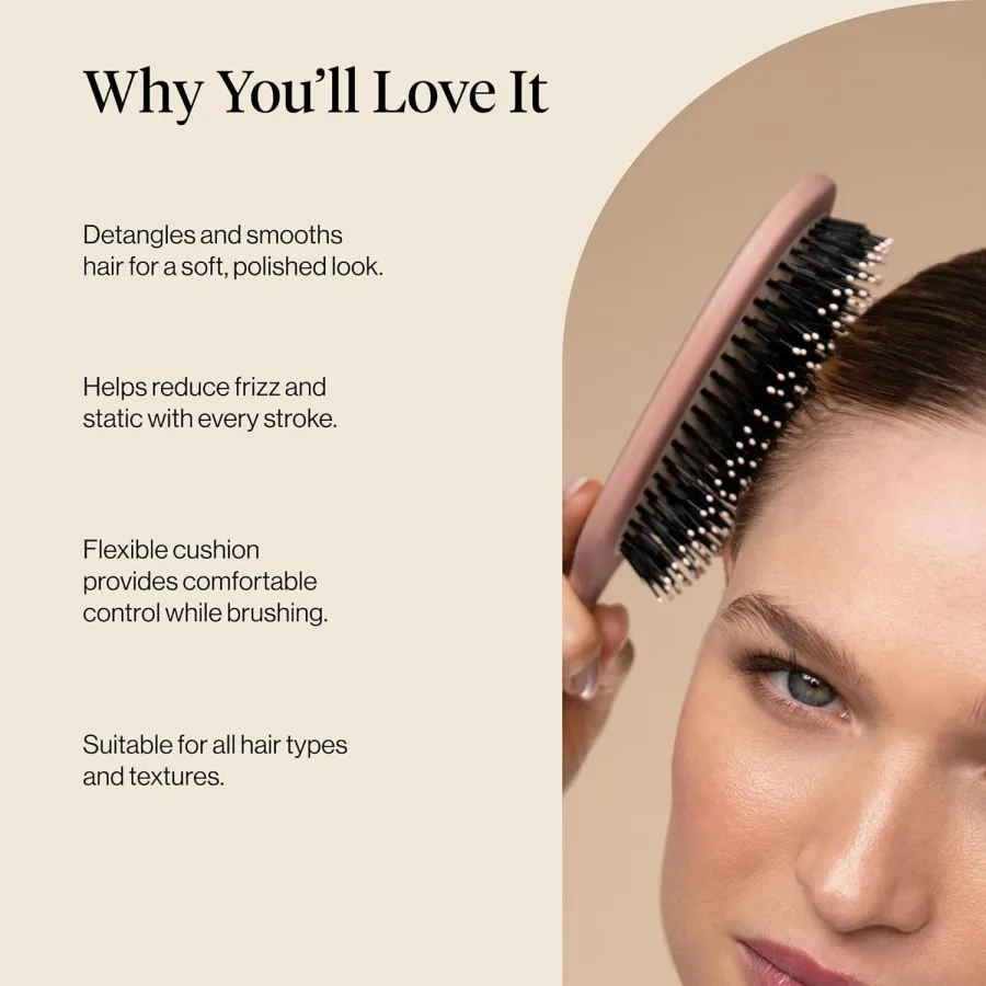 Kitsch Smooth & Polish Boar & Nylon Hair Brush — photo 3
